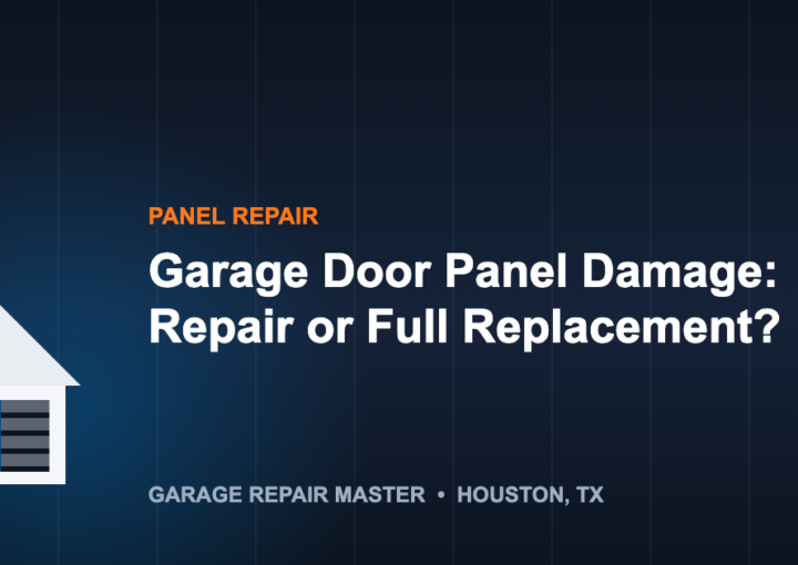 Garage Door Panel Damage: Repair or Full Replacement?